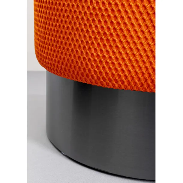 stool_jody_orange_mesh_bl_4.webp New KARE Design Stool Jody Orange Mesh Black Ø35cm