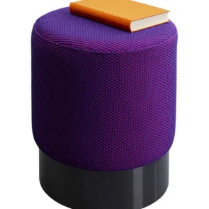 Sale KARE Design Stool Jody Purple Mesh Black Ø35cm