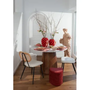 Best KARE Design Stool Lovely Red 36x34cm
