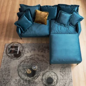 Fashion KARE Design Stool Lullaby Bluegreen