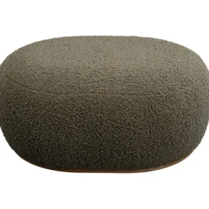 Discount KARE Design Stool Pebble Boucle Oliv 81cm