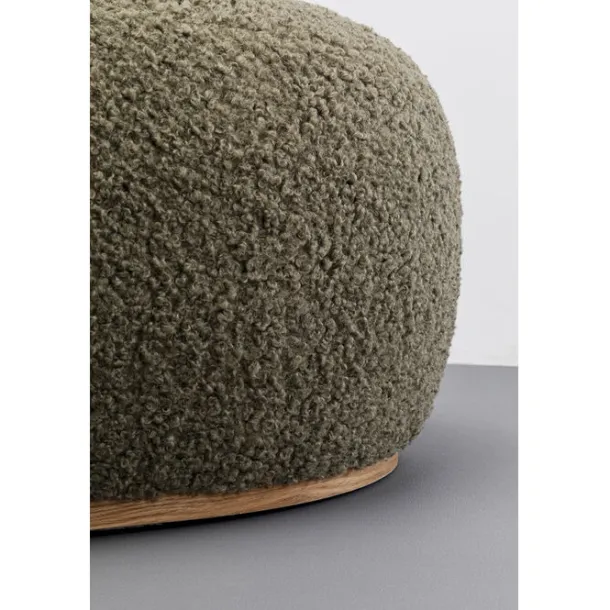 stool_pebble_boucle_oliv__4.webp Discount KARE Design Stool Pebble Boucle Oliv 81cm
