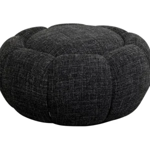 Clearance KARE Design Stool Peppo Bloom Melange Black Ø72cm