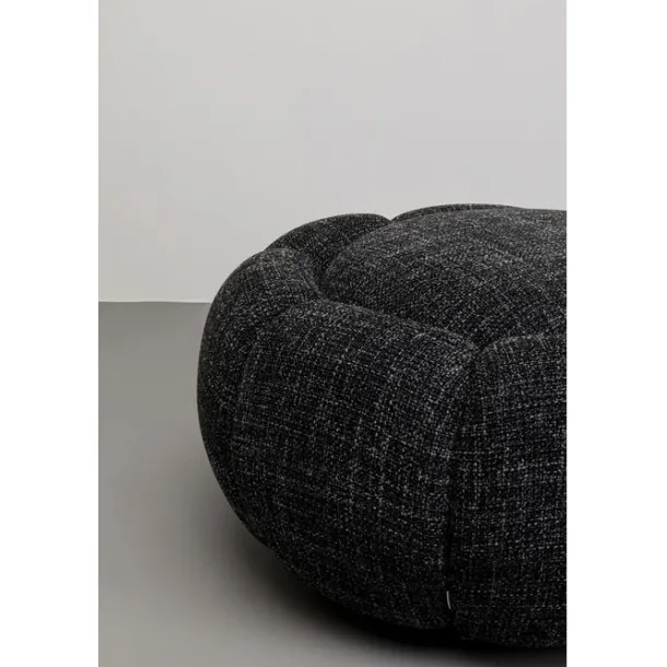 stool_peppo_bloom_melange_2.webp Clearance KARE Design Stool Peppo Bloom Melange Black Ø72cm