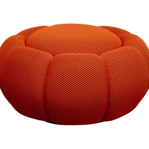 Clearance KARE Design Stool Peppo Bloom Orange Ø72cm