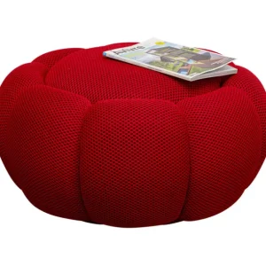 Best KARE Design Stool Peppo Bloom Red Ø72cm