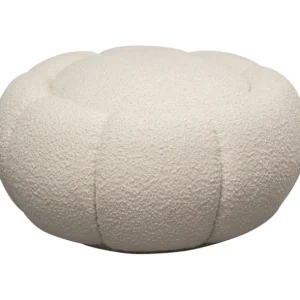 Outlet KARE Design Stool Peppo Bloom White Ø72cm