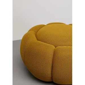 Clearance KARE Design Stool Peppo Bloom Yellow Ø76cm