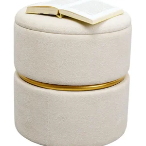 Hot KARE Design Stool Rumba Storage Swivel Ø40cm