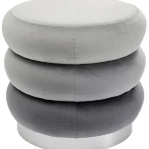 Discount KARE Design Stool Sandwich Grey Ø45cm