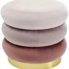 Fashion KARE Design Stool Sandwich Mauve Ø45cm