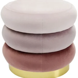 Fashion KARE Design Stool Sandwich Mauve Ø45cm