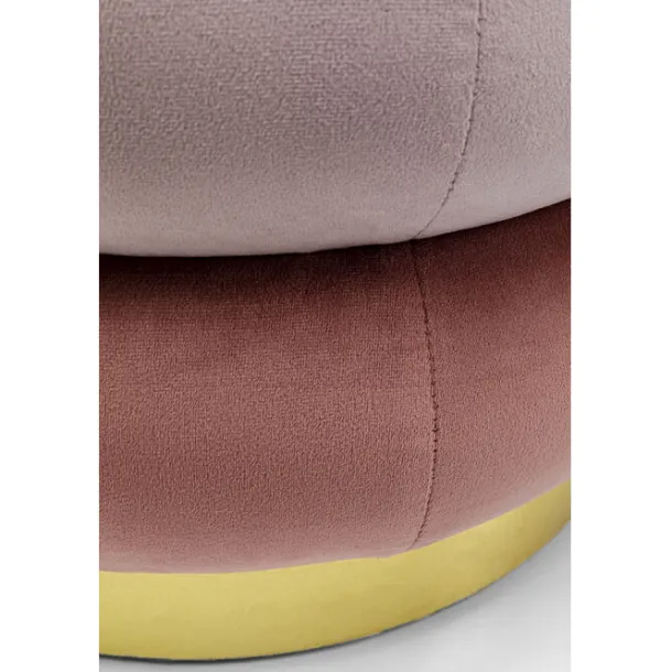 stool_sandwich_mauve_cm_2.webp Fashion KARE Design Stool Sandwich Mauve Ø45cm