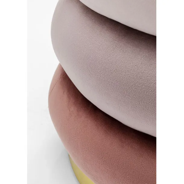 stool_sandwich_mauve_cm_4.webp Fashion KARE Design Stool Sandwich Mauve Ø45cm