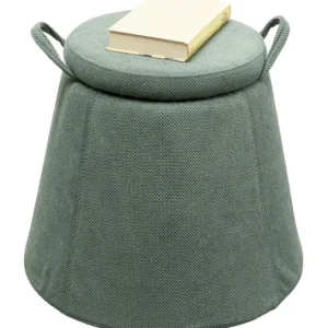 Hot KARE Design Stool Thimble Green Ø51cm