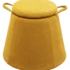 New KARE Design Stool Thimble Yellow Ø51cm