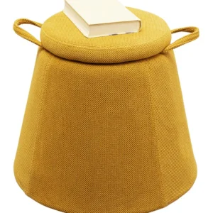 New KARE Design Stool Thimble Yellow Ø51cm
