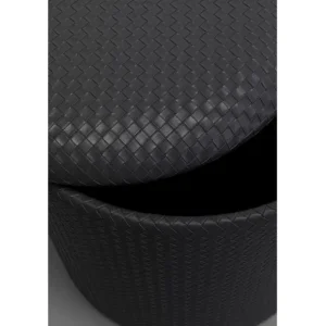Best KARE Design Stool Venezia Storage Anthracite Ø40cm