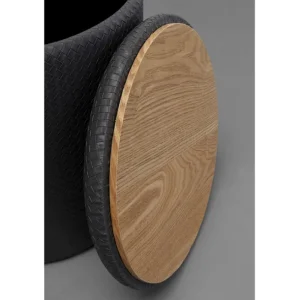 Best KARE Design Stool Venezia Storage Anthracite Ø40cm