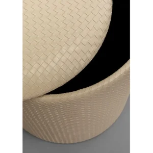 Best KARE Design Stool Venezia Storage Cream Ø40cm