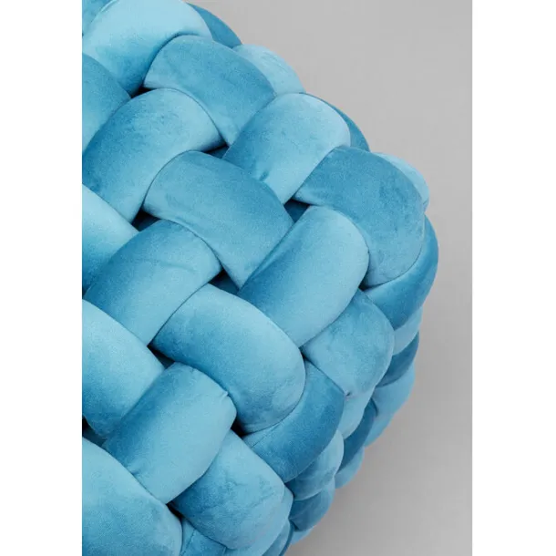 stool_weave_square_blue_x_3.webp Sale KARE Design Stool Weave Square Blue 47x47cm