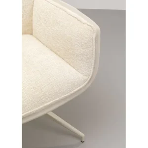 Sale KARE Design Swivel Arm Chair Hilla White