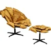 Discount KARE Design Swivel Armchair + Stool Blossom