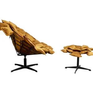 Discount KARE Design Swivel Armchair + Stool Blossom