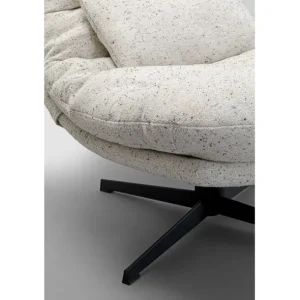 Discount KARE Design Swivel Armchair + Stool Columbia