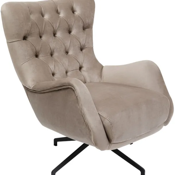 swivel_armchair_bellissim_0.webp Hot KARE Design Swivel Armchair Bellissima Velvet Taupe