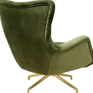 Online KARE Design Swivel Armchair Bellissima Velvet Green