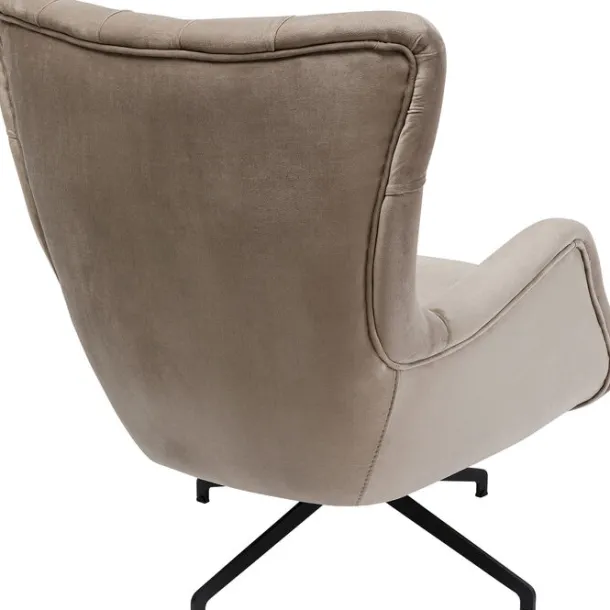 swivel_armchair_bellissim_3.webp Hot KARE Design Swivel Armchair Bellissima Velvet Taupe