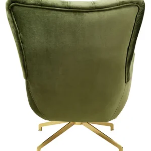 Online KARE Design Swivel Armchair Bellissima Velvet Green