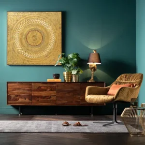 New KARE Design Swivel Armchair Bristol Yellow