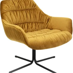 New KARE Design Swivel Armchair Bristol Yellow