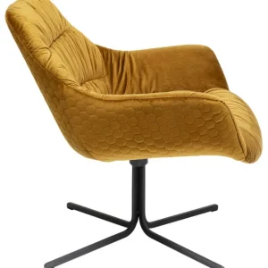 New KARE Design Swivel Armchair Bristol Yellow