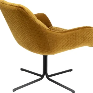 New KARE Design Swivel Armchair Bristol Yellow