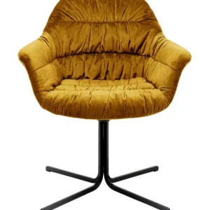 Online KARE Design Swivel Armchair Colmar Yellow