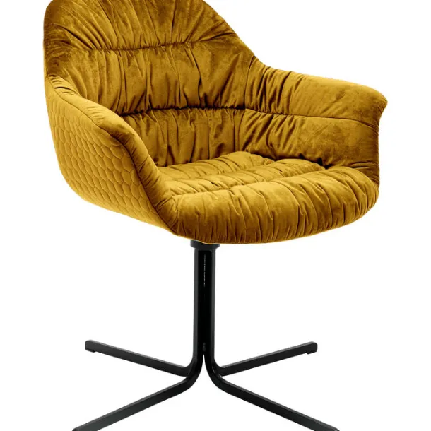 swivel_armchair_colmar_ye_5.webp Online KARE Design Swivel Armchair Colmar Yellow