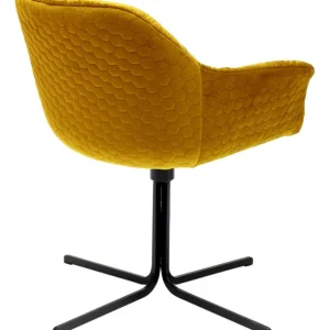 Online KARE Design Swivel Armchair Colmar Yellow