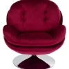 Sale KARE Design Swivel Armchair Cosy Berry