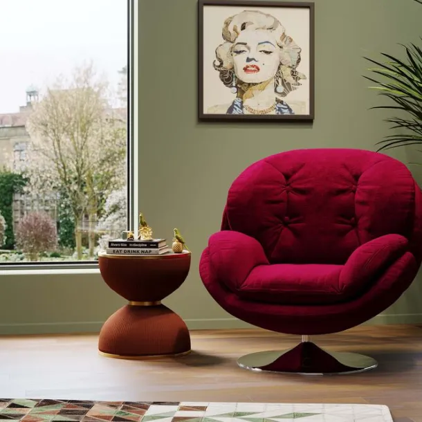 swivel_armchair_cosy_berr_2.webp Sale KARE Design Swivel Armchair Cosy Berry