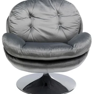 Best KARE Design Swivel Armchair Cosy Grey