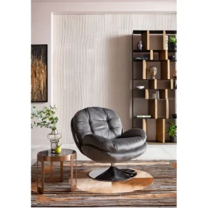 Best KARE Design Swivel Armchair Cosy Grey
