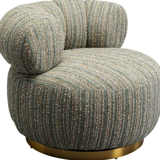 swivel_armchair_couture_s_1.webp Hot KARE Design Swivel Armchair Couture Stripes Blue