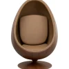 Discount KARE Design Swivel Armchair Eye Ball Walnut