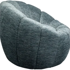 Clearance KARE Design Swivel Armchair Fiori Blue