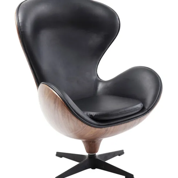 swivel_armchair_lounge_bl_0-1.webp Clearance KARE Design Swivel Armchair Lounge Black Walnut