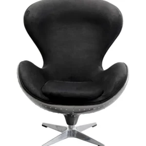 Sale KARE Design Swivel Armchair Lounge Black Graphit