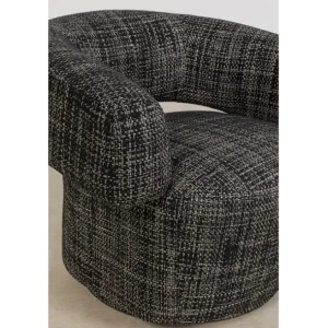 Outlet KARE Design Swivel Armchair Maye Bow Grey